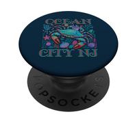 OCEAN CITY NJ BLUE CRAB BEACH VACATION SUMMER SOUVENIR PopSockets Adhesive PopGrip
