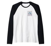 OCEAN CITY NJ BLUE CRAB BEACH VACATION SUMMER SOUVENIR Raglan Baseball Tee