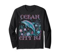 OCEAN CITY NJ DOLPHIN COLORFUL BEACH SOUVENIR Long Sleeve T-Shirt