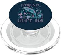 OCEAN CITY NJ DOLPHIN COLORFUL BEACH SOUVENIR PopSockets PopGrip for MagSafe