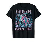 OCEAN CITY NJ TURTLE LOVER COLORFUL BEACH SOUVENIR T-Shirt