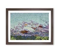 Ocean Coast By Maurice Denis Classic Painting Framed Print | A3 Walnut Framed Wall Art | Ready to Hang | Classic Beach Picture | Living Room Bedroom Lounge Office