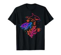 Ocean Corals Scuba Diver Aquatic Whale Wildlife Turtle T-Shirt