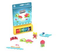 PLUS PLUS Building Blocks Toy - Puzzle by Number Travel Games Activity Book, Kids Construction Toys, Creative Learning Resources and STEM Play - Girls and Boys Toys Age 5 Plus - Ocean