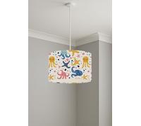 Ocean Creatures White lightshade - 30 x 21cm Ceiling Drum Shade | BB4EBC