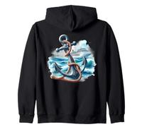 Ocean Cruise Anchor Nautical Sailing Adventure Zip Hoodie