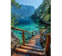 Ocean Diamond Art Nature Diamond Painting Kits for Adults Beginner 5D DIY Full Square Drill Cross Stitch Kits for Adults Arts and Crafts for Bedroom Decor, Room Decor, Gifts 60 * 80CM -bby2507F64W3V