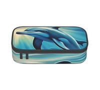 Ocean Dolphin Looking At You 1 Print Pencil Case For Girls Boys, Large Capacity Pencil Case Pouch With 3 Compartment, Stationery Storage Organizer For Women Men Adults School Office College Students