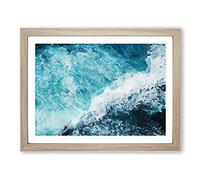Ocean Dream In Indonesia Modern Art Framed Wall Art Print, Ready to Hang Picture for Living Room Bedroom Home Office Décor, Oak A3 (46 x 34 cm)