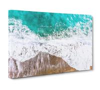 Ocean Dreams Canvas Print | Gallery Wrapped 30mm Frame Wall Art | 20x14 inches | Ready to Hang | Abstract Seascape Picture | Living Room Bedroom Lounge Office