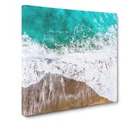 Ocean Dreams Canvas Print | Gallery Wrapped 30mm Frame Wall Art | 20x20 inches | Ready to Hang | Abstract Seascape Picture | Living Room Bedroom Lounge Office