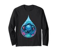Ocean Drop Turtles Coral Reef Planet Aquatic Earth Sea Long Sleeve T-Shirt