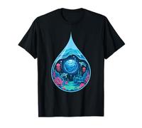 Ocean Drop Turtles Coral Reef Planet Aquatic Earth Sea T-Shirt