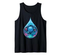 Ocean Drop Turtles Coral Reef Planet Aquatic Earth Sea Tank Top