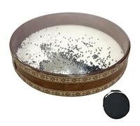Ocean Drum, 18’’ Wave Drum Simulates Ocean Wave Sounds, Relaxation Sound Healing Instrument Ideal For Yoga Meditation, Goatskin & Transparent Polyester Drumhead
