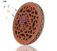 Ocean Drum Sound Healing Ocean Drum 12 Inch Wood Hand Drum Ethnic Percussion Instrument Onomatopoeic Music Relax Mind Rain Drum for Performance Accompaniment