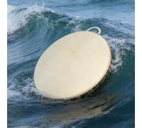 Ocean Drum Sound, Natural Sounding Percussion with Goat Drum Skin, Steel Balls, 12/14/16/20inch, Professional Double-sided Ocean Wave Drums Instrument for Yoga Concerts Weddings(50cm/20in)