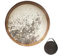 Ocean Drum Wood Ocean Drums Sound Healing Professional Wave Drum Yoga Meditation Sea Waves With Steel Balls Percussion Instruments(20 Inch)