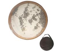 Ocean Drum Wood Ocean Drums Sound Healing Professional Wave Drum Yoga Meditation Sea Waves With Steel Balls Percussion Instruments(18 Inch)