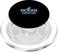 Ocean Expedition Typography PopSockets PopGrip for MagSafe