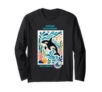 Ocean Explorer Orca Whale Kids Marine Life Adventure Long Sleeve T-Shirt