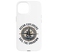 Ocean Explorers Sail The Unknown Captain Sailor Case for iPhone 15