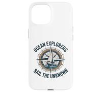 Ocean Explorers Sail The Unknown Captain Sailor Case for iPhone 15