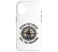 Ocean Explorers Sail The Unknown Captain Sailor Case for iPhone 16