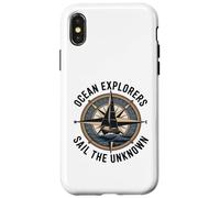 Ocean Explorers Sail The Unknown Captain Sailor Case for iPhone X/XS