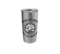 Ocean Explorers Sail The Unknown Captain Sailor Stainless Steel Insulated Tumbler