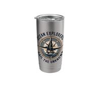 Ocean Explorers Sail The Unknown Captain Sailor Stainless Steel Insulated Tumbler