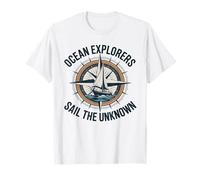Ocean Explorers Sail The Unknown Captain Sailor T-Shirt