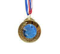 Ocean Fish Diving Science Nature Picture Gold Award Winner Medal First Place Ribbon