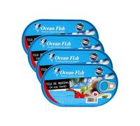 Ocean Fish File De Hering in Sos Tomato 170G Conserva File De Hering in Dos De Tomate Product of Romania Pack of 4