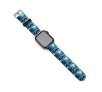 Ocean Fish Stingray Manta Ray Silicone Watch Band Waterproof Wristband | Replacement Soft Strap Compatible for iWatch