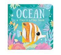 Ocean Flap-in-a-Flap Board Book for 6 Months+ | Lift-the-Flap Sea Animals | Chunky Pages Interactive Children's Book | Early Learning & Sensory Play: a flap-in-a-flap book