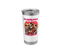 Ocean Flirt Tattooed Woman Beach Sunset Tropical Vibes Stainless Steel Insulated Tumbler