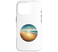 Ocean Footprints At Dawn, Coastal Path To Deep Calm Serenity Case for iPhone 16 Pro