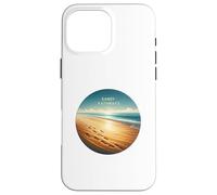 Ocean Footprints At Dawn, Coastal Path To Deep Calm Serenity Case for iPhone 16 Pro Max