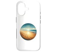 Ocean Footprints At Dawn, Coastal Path To Deep Calm Serenity Case for iPhone 17