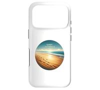 Ocean Footprints At Dawn, Coastal Path To Deep Calm Serenity Case for iPhone 17 Pro