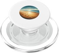 Ocean Footprints At Dawn, Coastal Path To Deep Calm Serenity PopSockets PopGrip for MagSafe