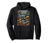 Ocean Friends: Amazing Sea Life for Kids from Tiny to Giant Pullover Hoodie