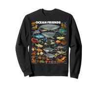 Ocean Friends: Amazing Sea Life for Kids from Tiny to Giant Sweatshirt