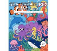 Ocean Friends Coloring Book for Kids Ages 4-8: 40 Cute Sea Creatures to Color - Sharks, Octopuses, Turtles & More! (Sea Creatures Coloring Books)