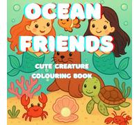 Ocean Friends Colouring book. Featuring Mermaid, Jelly fish,Octopus and other sea creature. Great for relaxing and De- Stressing
