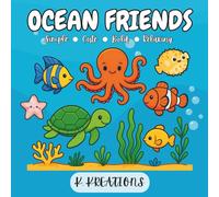 Ocean Friends: Simple & Cute Ocean Animal Coloring Book