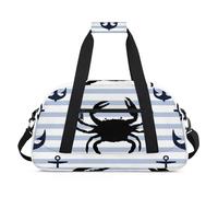 Ocean Fun Texture Gym Bag Sports Duffle Bag Weekend Sleepover Duffel Bags Small Travel Tote for Overnight Workout Gymnastics Dance Ballet, Ocean Fun Texture, 18.9 x 8.7 x 10.6 in, Duffel Bags
