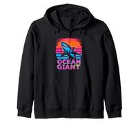 OCEAN GIANT Retro Shark Zip Hoodie