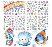 Ocean Glitter Stickers for Children - 8 PCS
